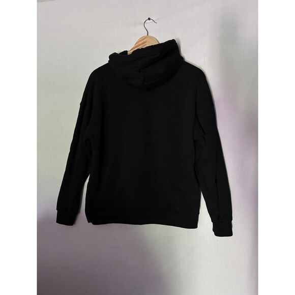 Ganni Women’s XXS Black Oversized Pullover Hoodie Software Isoli Side Slit - Picture 2 of 9